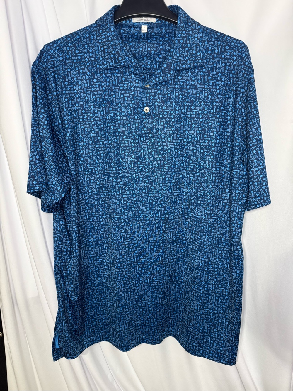 PETER MILLAR - TEQUILA / WHISKEY / MARTINI Print  Men’s Golf Polo Shirt